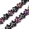 Electroplate Glass Beads Strands EGLA-T028-02P-1