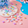 120Pcs 6 Colors Opaque Resin Cabochons CRES-TA0001-28-6