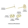 20Pcs 304 Stainless Steel Stud Earring Findings STAS-YW0001-42D-4