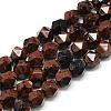 Natural Mahogany Obsidian Beads Strands G-S149-15-10mm-1