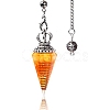 Synthetic Citrine Chip & Resin Dowsing Pendulum Big Pendants PW-WG89635-13-1