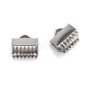 Tarnish Resistant 304 Stainless Steel Ribbon Crimp Ends X-STAS-Q187-01-2