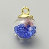 Transparent Glass Globe Pendants GLAA-TAC0005-002E-1