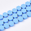 Spray Painted Non-magnetic Synthetic Hematite Beads Strands G-T116-03B-03-1