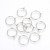 Non-Tarnish 304 Stainless Steel Hoop Earrings X-STAS-R071-41-1