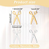 20Pcs 2 Colors 201 Stainless Steel Pendants STAS-DC0012-83-2