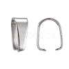 Tarnish Resistant 201 Stainless Steel Snap on Bails STAS-K146-067-3x7mm-1