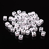 Chunky Letter Acrylic Cube Beads for Kids Jewelry X-PL37C9447-3