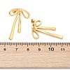 304 Stainless Steel Stud Earrings EJEW-S227-30G-09-3