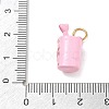 Valentine's Day Spray Painted 304 Stainless Steel Pendants SA-CBA08A6-07E-G-3