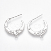 Brass Stud Earring Findings X-KK-T038-223P-1