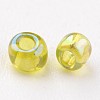 Round Transparent Colors Rainbow Glass Seed Beads X-SEED-A007-2mm-164-2