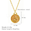 304 Stainless Steel Enamel Constellation Pendant Necklaces DJ0261-5-1-1