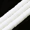 Flat Round Handmade Polymer Clay Beads CLAY-R067-12mm-17-1