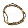 Electroplated Natural Lava Rock Beads Strands G-Q1009-B01-02D-2