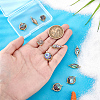 10Pcs 5 Styles Brass Pave Natural Paua Shell Connector Charms KK-PH0012-91B-3