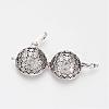 Brass Cage Pendants KK-R036-21AS-2