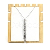 Non-Tarnish Stainless Steel Macrame Pouch Braided Gemstone Holder Pendant Necklace Making PW-WG22781-03-1