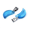 Transparent Spray Painted Glass Pendants GLAA-N035-021-F03-3