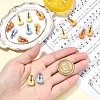 16Pcs 4 Colors Spray Painted Zinc Alloy Pendants FIND-CJ0005-51-4