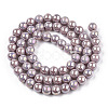 Electroplate Opaque Glass Beads Strands GLAA-T032-P6mm-AB07-3