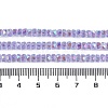 Electroplate Glass Beads Strands GLAA-Q105-03-5