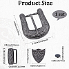 1Pc Belt Alloy Buckle Sets FIND-GF0008-76B-2
