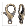 Zinc Alloy Lobster Claw Clasps E103-NFAB-3