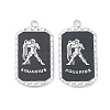 Alloy Twelve Constellations Series Big Pendants PALLOY-O107-01P-05-1