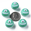 Opaque Striped Acrylic Beads MACR-S373-27C-11-4