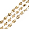 Ion Plating(IP) 304 Stainless Steel Coffee Bean Link Chains CHS-E010-01G-1