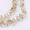 Electroplate Glass Beads Strands EGLA-J145-6mm-PL05-3