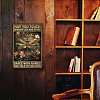 Vintage Metal Tin Sign AJEW-WH0189-559-7