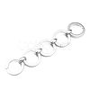 Handmade Spray Painted CCB Plastic Link Chains AJEW-JB00830-01-1