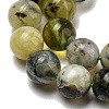 Natural Green Opal Beads Strands G-R494-A11-02-3