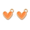 Alloy Enamel Charms FIND-G055-20G-06-2