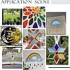 Olycraft 30Pcs Colored Glass Mosaic Tiles DIY-OC0009-43A-7