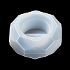 Faceted Hexagon DIY Silicone Candle Cup Molds DIY-P078-05-4