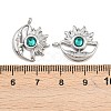 304 Stainless Steel Rhinestone Pendants STAS-Z166-24P-05-3