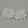 Frosted Glass Pendants GLAA-WH0033-26-2