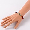 Stretch Buddhist Jewelry Multi-Color Gemstone Chakra Bracelets BJEW-JB01690-05-4