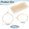 200Pcs Brass Wine Glass Charm Rings KK-SP0001-31B-G-2