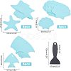 PEVA Adhesive Non-Slip Bathtub Stickers FIND-WH0077-40-5