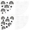 2Pcs 2 Style Acrylic Tie-Dye Template DIY-CP0008-78B-1