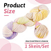 1 Skein Gradient Segment Dyed 80% Wool 20% Acrylic Blended Yarn OCOR-TA0003-02E-4