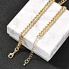 Brass Cuban Link Chain Necklaces for Women NJEW-U022-01G-2
