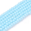 Opaque Solid Color Imitation Jade Glass Beads Strands EGLA-A044-P1mm-D06-1