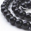 Synthetic Black Stone Beads Strands GSR4mmC044-2