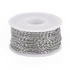 Tarnish Resistant 304 Stainless Steel Lumachina Chains CHS-H007-28P-2