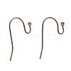 Antique Bronze Brass Hook Ear Wire X-J0JQN-NFAB-1